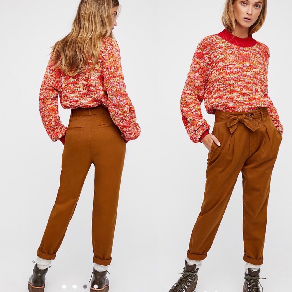 Free People pleated trousers